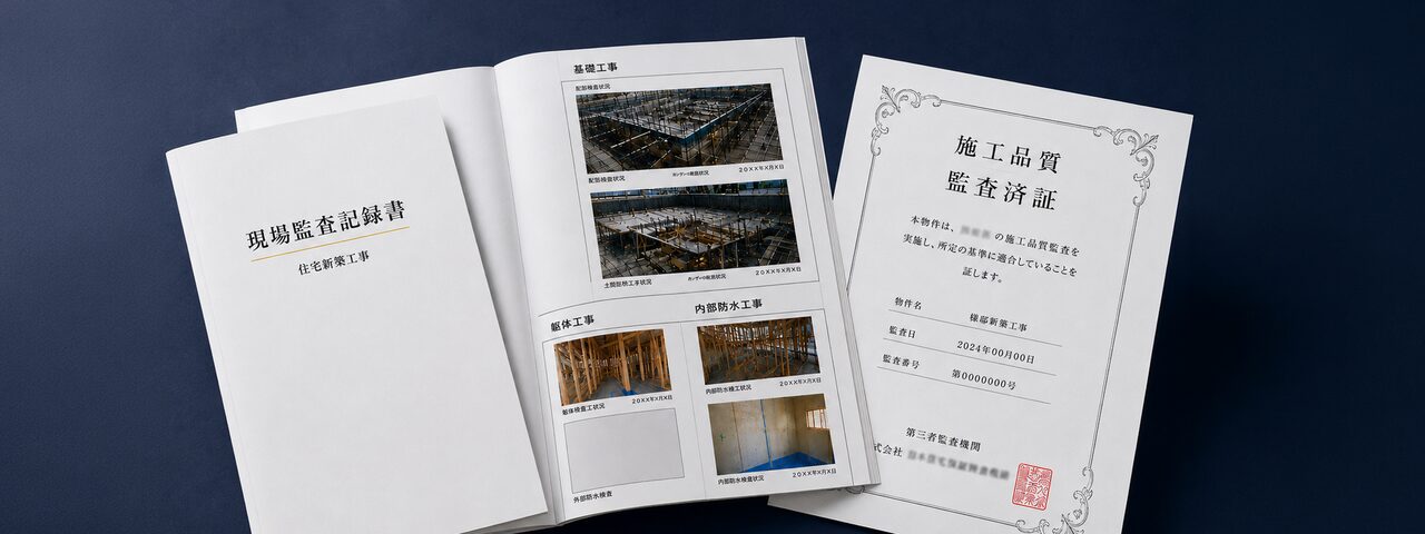 現場監査記録書と施工品質監査済証