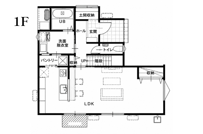 【西条市大町】 ◆32坪 3LDK・広い収納×家事ラク動線◆の間取り図