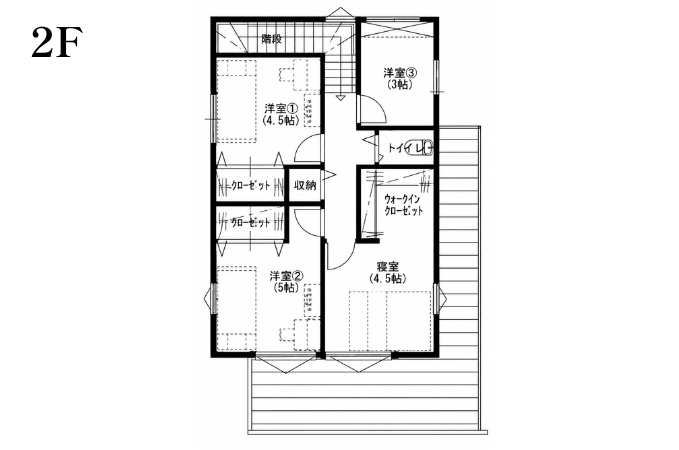 【東温市志津川】 ◆30坪 5LDK・広々リビング×書斎◆の間取り図